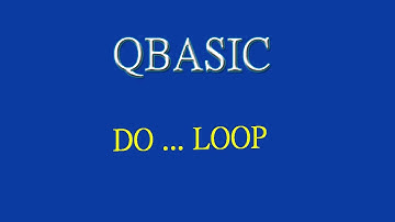 13 DO WHILE ... LOOP QBASIC (by Technical School)
