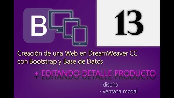Cap 13 - Creación de una web en DreamWeaver CC con Bootstrap y Base de Datos