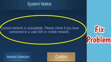 Current Network Is Unavailable Fix Problem on Mobile Legends | mobile legends Network Unavailable