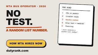 MTA Bus Operator Exam 2026: There's No Written Test Right Now — How MTA Actually Hires