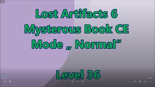 Lost Artifacts 6: Misterious Book CE Level 36