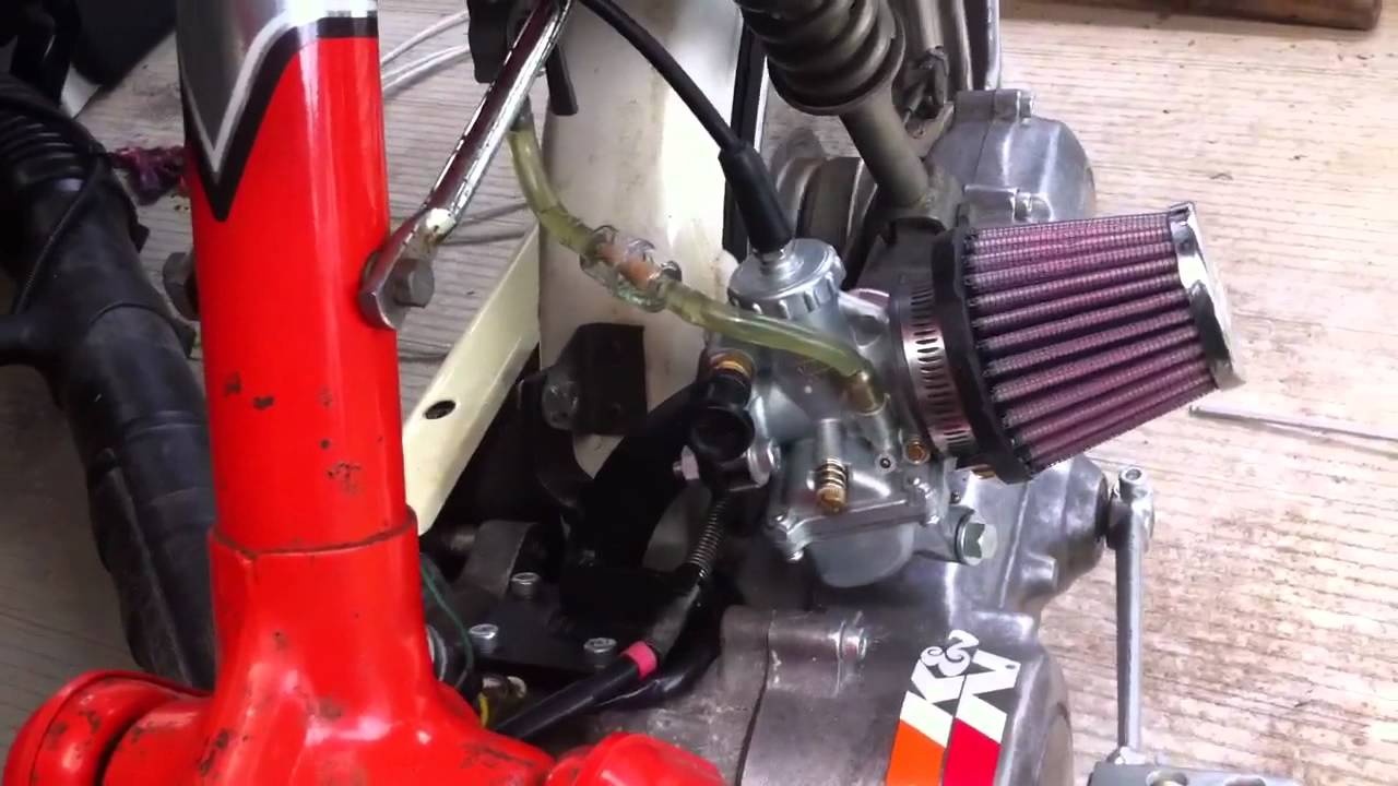 Honda NC50 express DR70cc 20mm Mikuni - YouTube