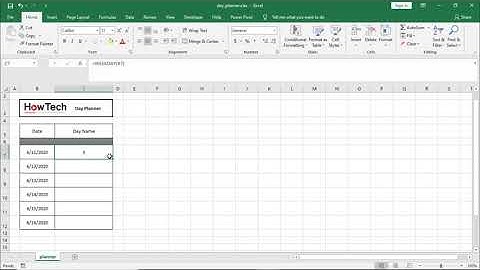 How to Use the WEEKDAY Function in Excel | Get the Weekday Name from a Date in Excel