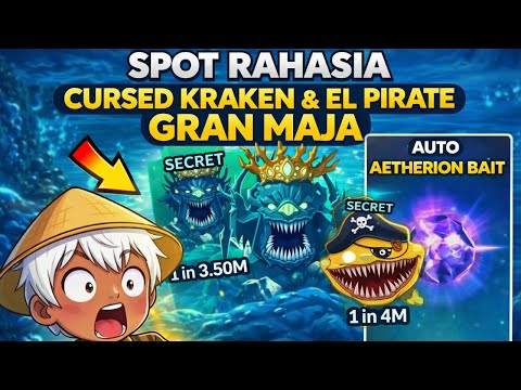 Spot Mancing Rahasia Crystal Depths — El Pirate & Cursed Kraken