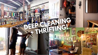 DEEP cleaning + thrifting in Brooklyn! (my perfect self-love day)