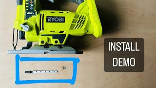Ryobi Jigsaw - Install / Uninstall the Blade - Demo!  😊