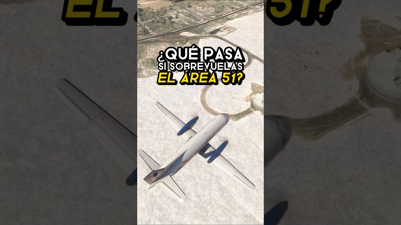 Sobrevolando el &Aacute;REA 51 en Microsoft Flight Simulator 2024 👽✈️ #microsoftflightsimulator2024