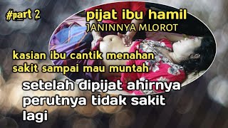 Pijat perut ibu hamil janin turun