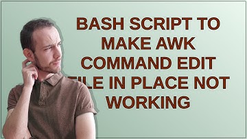Unix: bash script to make awk command edit file in place not working
