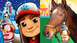 Subway Surfers Subway City 'Xmas - ELF JAKE SPECIAL SURFERS vs HORSE RUN Android Gameplay screenshot 4