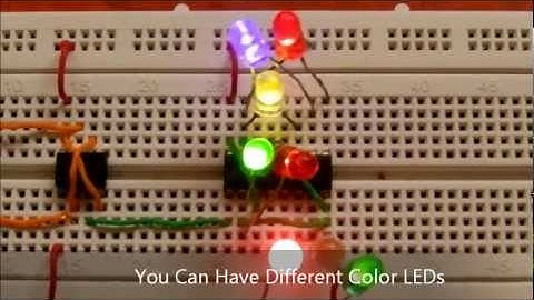 Random LED Flasher Using 4026 counter