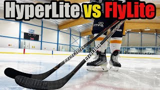 Bauer Vapor HyperLite vs FlyLite hockey stick review