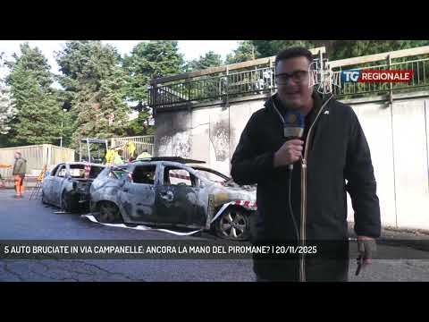 5 AUTO BRUCIATE IN VIA CAMPANELLE: ANCORA LA MANO DEL PIROMANE? | 20/11/2025