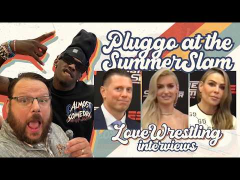 Pluggo at the Summerslam! ⎸ Interviews with Blake Monroe, Je'Von Evans, Ethan Page, Nattie, & More!