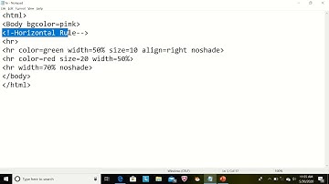 HR tag(Horizontal rule) to draw a line on web page