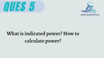 What is indicated power? How to calculate power? #marine_interview_question #indicator_diagram
