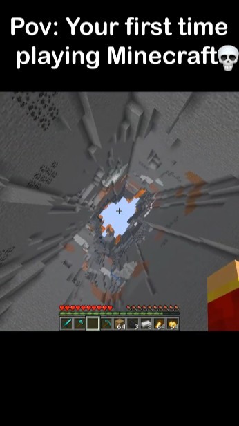 Pov: Your first time playing Minecraft💀 - YouTube