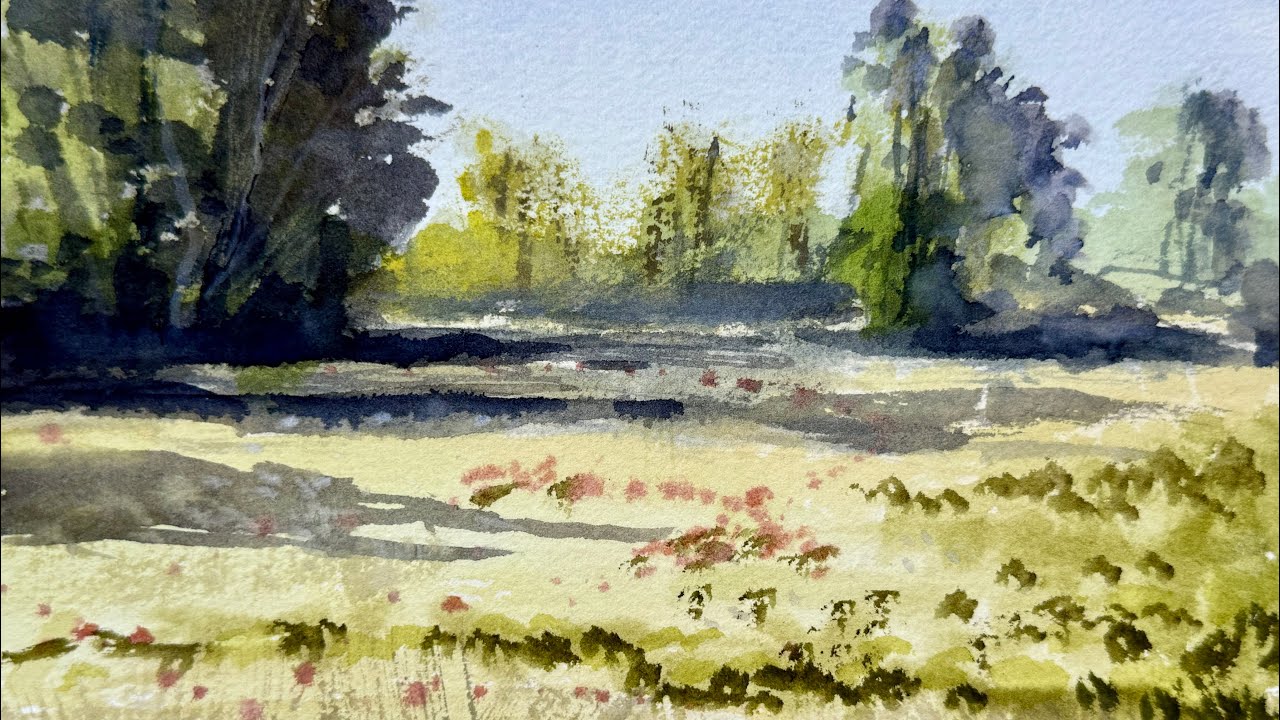 Open Spaces - watercolor landscape