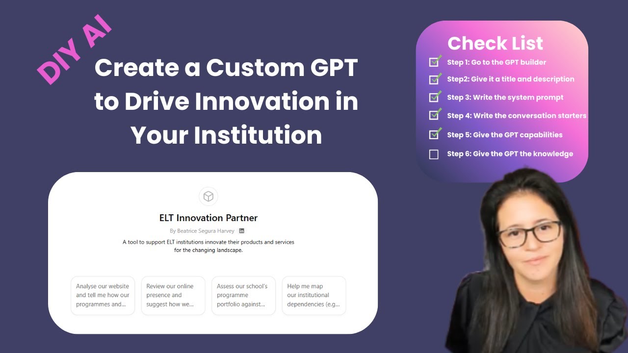 How to Create a Custom GPT for ELT Innovation | Build Your Own AI ...