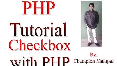 Learn PHP Tutorial 31 Get checkbox value using PHP