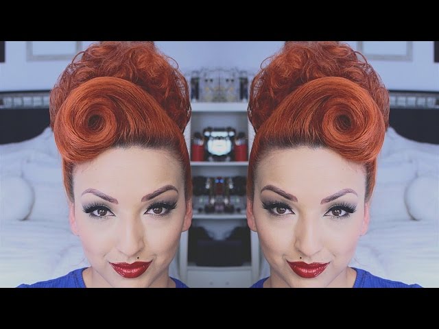 Victory Rolls with Faux Bangs Tutorial / Va-Voom Vintage | Vintage Fashion,  Hair Tutorials and DIY Style