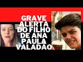 Filho de Ana Paula Valadão faz Grave Alerta aos Jovens desviados - GRAVE ALERTA!!! Jotta A