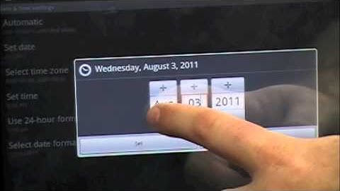 How to set Date and Time on the ZT-180 Android Tablet