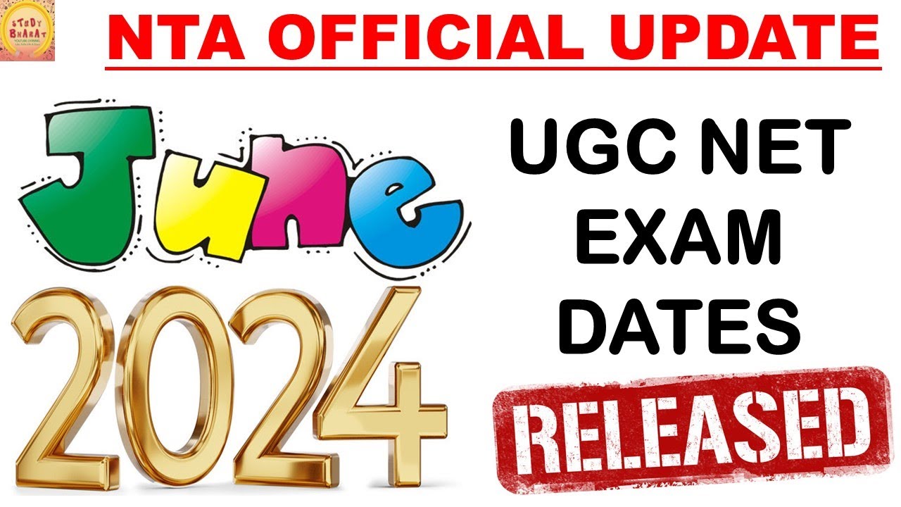 Ugc net june 2024 Exam dates Released Nta official update #ugcnet #jrf ...