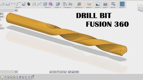 How to make drill bit - fusion 360 tutorial