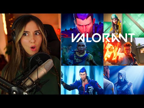 STREAMER REACTS to EVERY Valorant Cinematic!