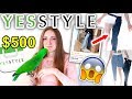 I WORE CLOTHES FROM YESSTYLE FOR A WEEK! $500 KOREAN FASHION HAUL 2019