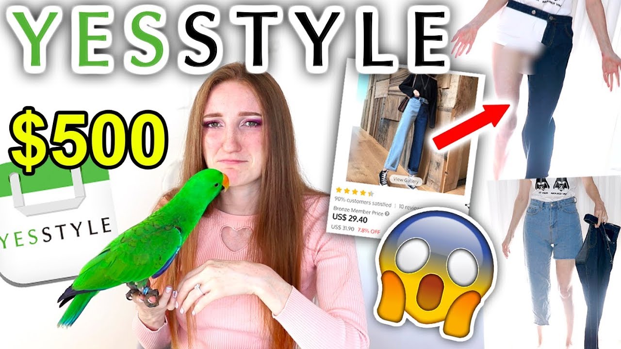 I WORE CLOTHES FROM YESSTYLE FOR A WEEK! $500 KOREAN FASHION HAUL 2019