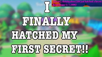 I FINALLY HATCHED MY FIRST EVER SECRET IN MINING SIM 2!!(Roblox)