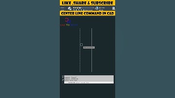 Center Line Command #shorts #autocad