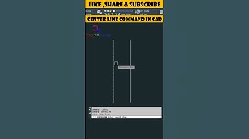 Center Line Command #shorts #autocad