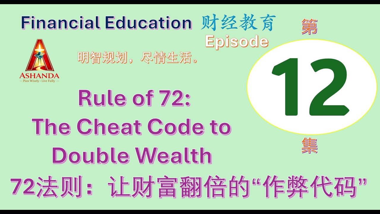 FinEdu012: Rule of 72: The Math to Double Your Wealth | 72法则:让本金翻倍的数学魔法 ...