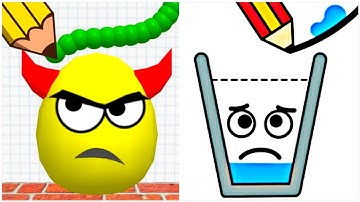 Draw to Smash Vs Happy Glass Walkthrough Puzzle Challenge!