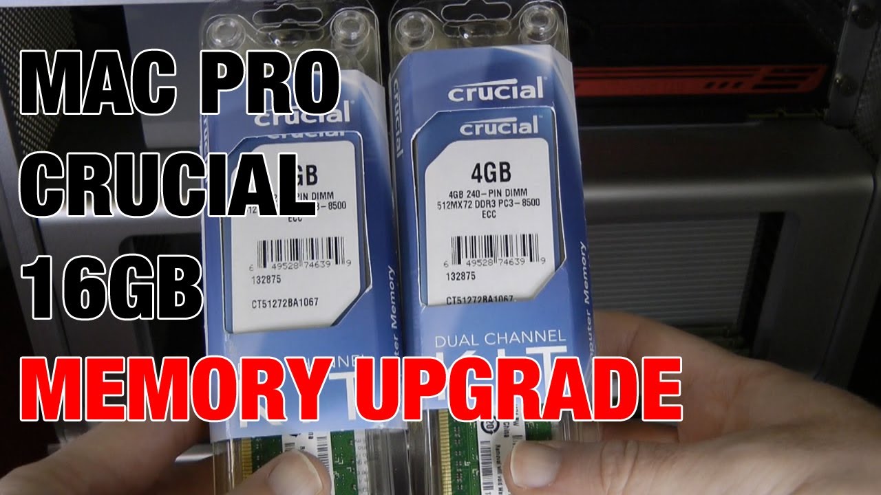 Apple Mac Pro Crucial 16gb Ram Upgrade Benchmark Youtube