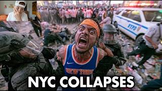 “WE BLAME TRUMP”… Knicks LOSE NBA Finals as Fans DESTROY TIMES SQUARE
