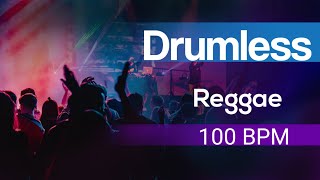 Drumless Track Reggae, No Drums Backing Track Reggae 100 BPM