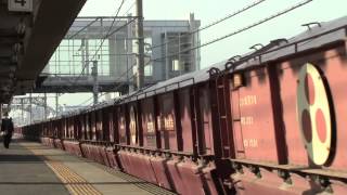 東海道本線8784列車(乙女坂～笠寺)EF64-1038+ホキ