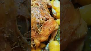 Chicken Meat With Potatoes Homemade Food Recipe 