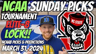 HUGE NCAA LOCK!! NCAAB Picks Today 3/31/2024 | Free NCAAB Picks, Predictions & Sports Betting Advice