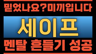 세이프코인[긴급속보] 멘탈 흔들기 중. 속지마세요. #세이프전망 #세이프코인전망 #세이프 #세이프코인
