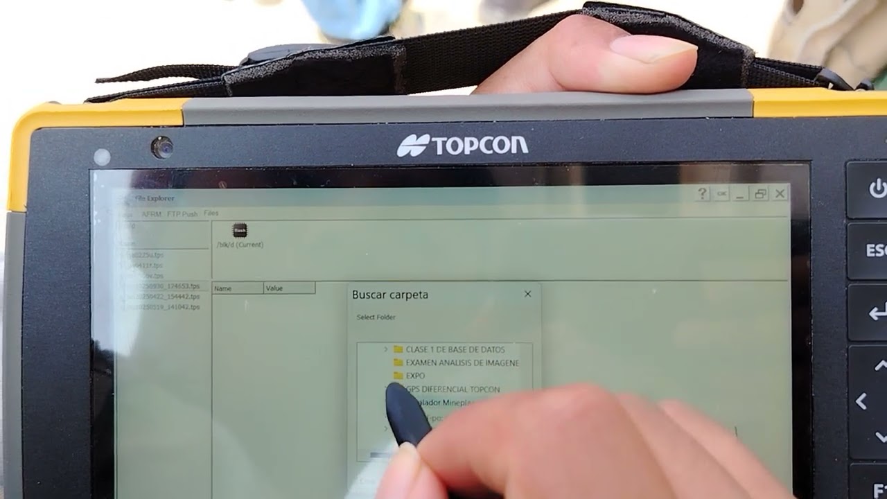 Configuración de receptor GNSS Topcon Hiper VR - Estático (3/3)