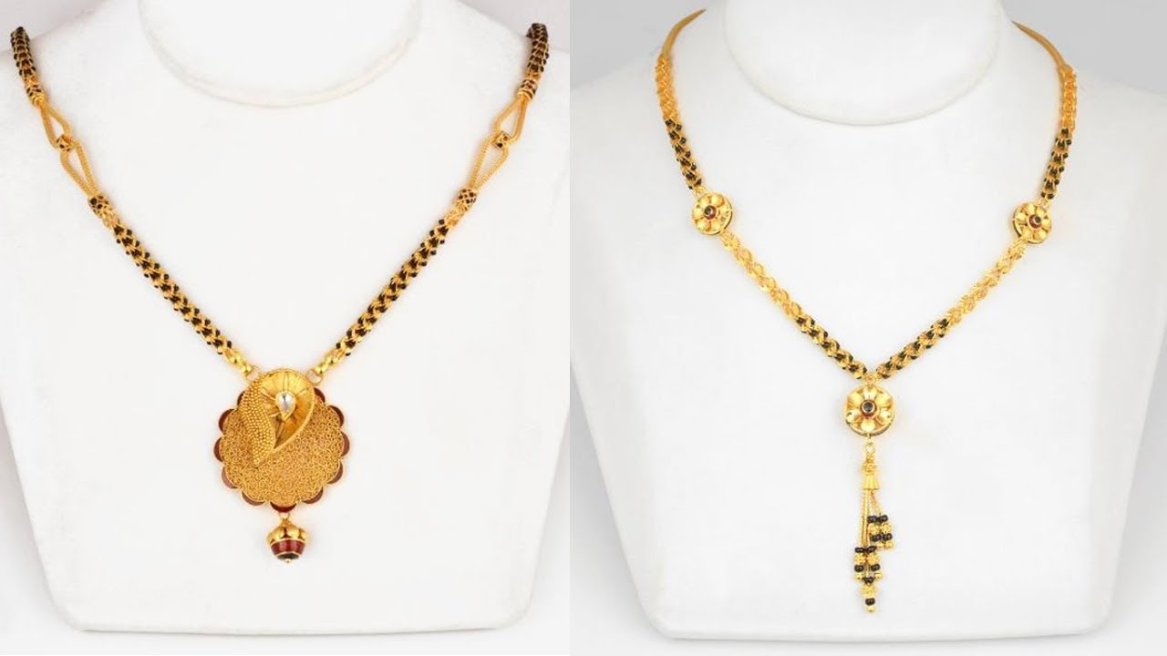 Latest Simple & Beautiful GOLD MANGALSUTRA Designs with Price | Gold ...