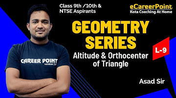 Geometry Series Lecture-9 | Mathematics | NTSE & Olympiad | Asad Sir | Career Point NTSE