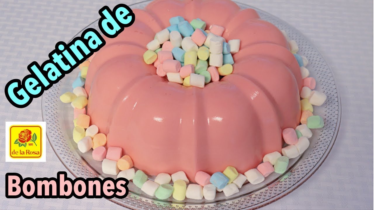 GELATINA DE BOMBON Y TRES LECHES, receta fácil YouTube