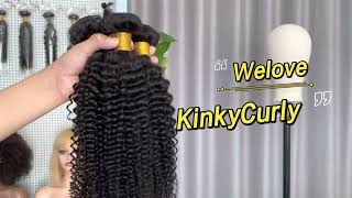 Kinky Curly Hair Bundles Natural Virgin Hair Wholesale Hair Vendors Xuchang Hair Factory Welovewig