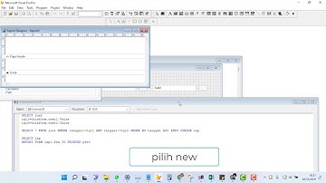 Membuat laporan foxpro berdasakan tanggal